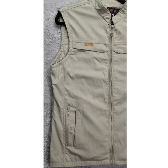 N.S. Original Fashion Jeep Vest Mens Size XL Trapper Tan Brown Multipockets Mesh - Picture 10 of 10